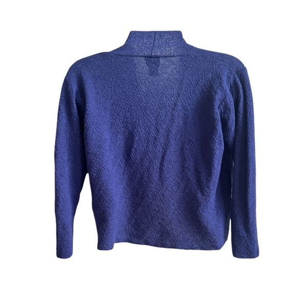 Eileen Fisher Ladies Italian Wool Open Front Cardigan Purple Size Small - Picture 4 of 7